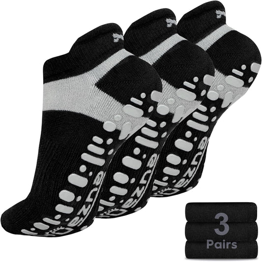 Women's Non-Slip Yoga Socks – Anti-Skid Pilates & Barre Grips (Sizes 5-10)